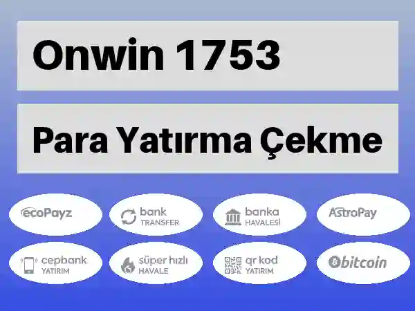 Onwin Mobil Para yatırma ve çekme 1753